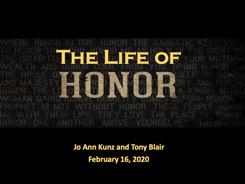 The Life of Honor: Introduction