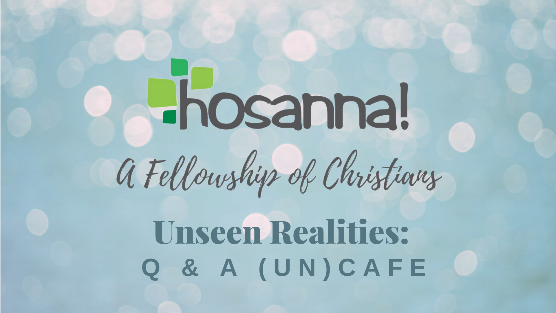 Unseen Realities: Q & A (Un)Cafe