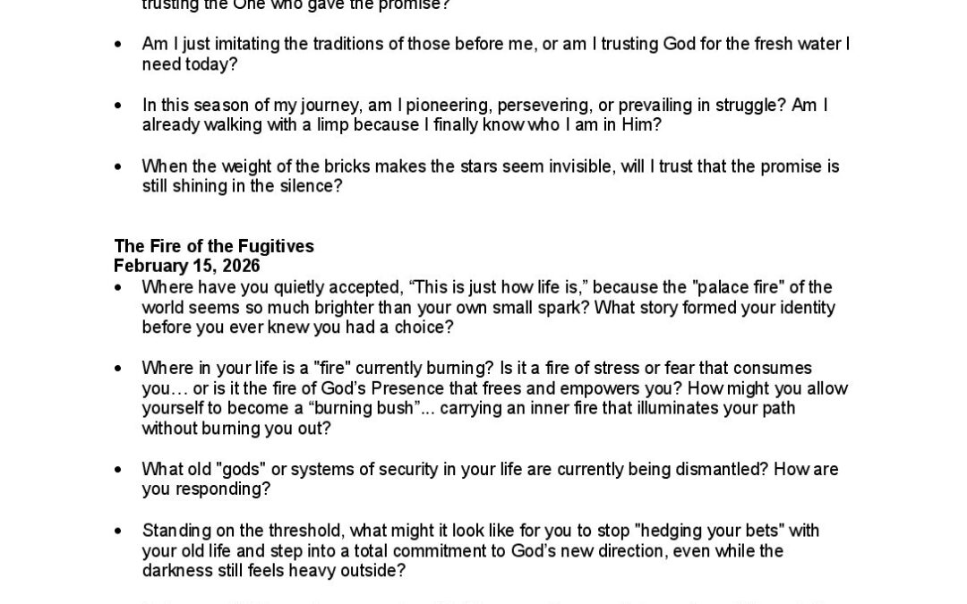 The Ancient Road Series Questions for the Journey