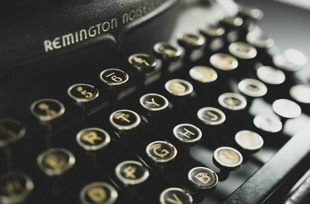 Old typewriter keyboard